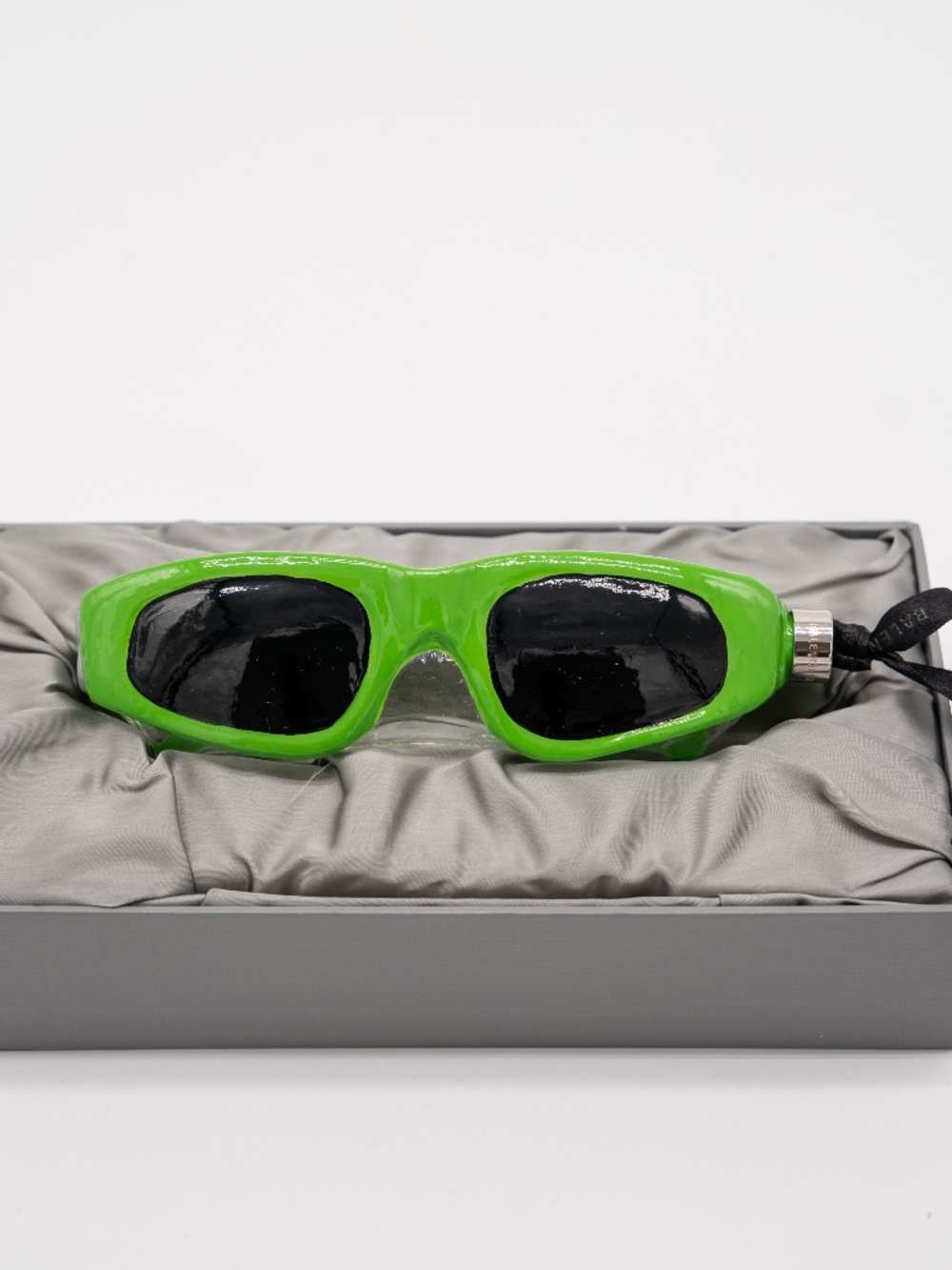 Balenciaga Green Sunglasses Ornament Glass Charm Christmas